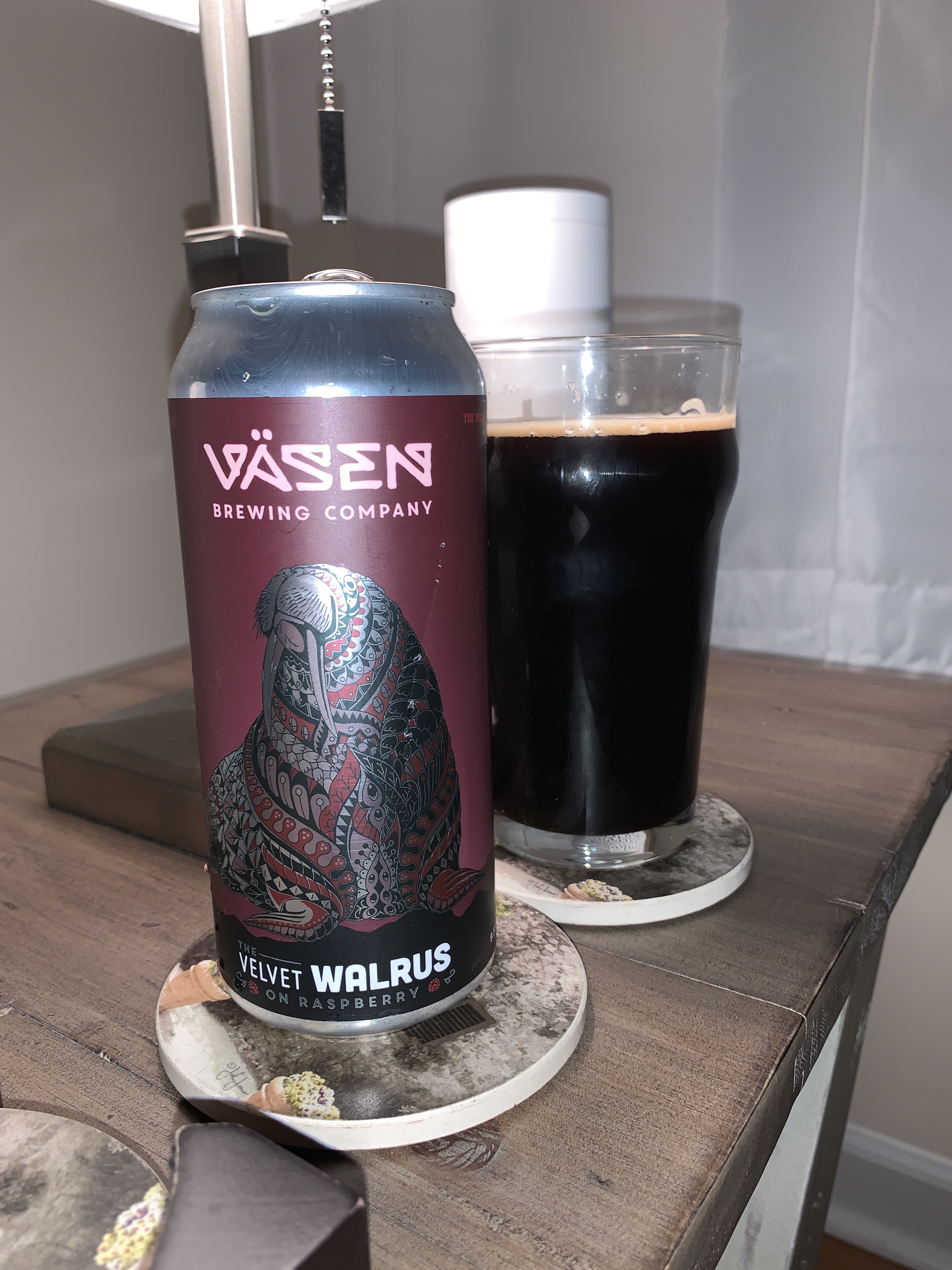 Wasen Brewing Company's The Velvet Walrus on Raspberry