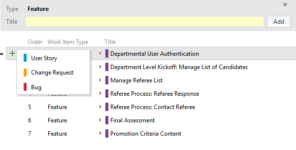 Adding Change Request Cards to a TFS Agile Board